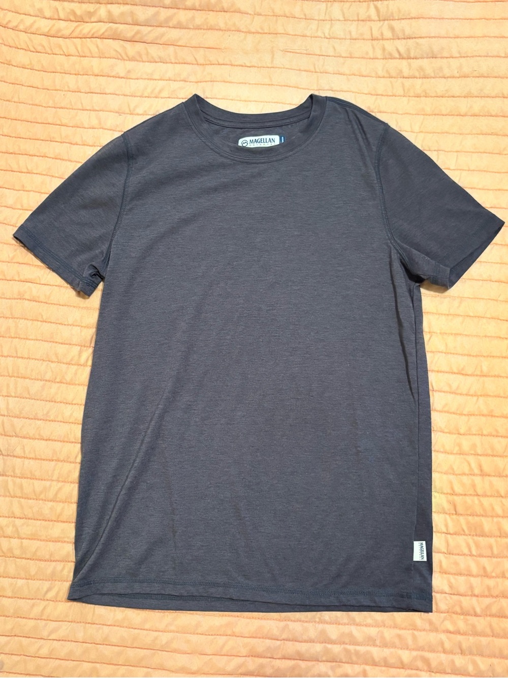 Outdoors Men's Crew Neck Tee in Charcoal Gray